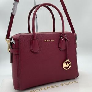 Michael Kors Mercer Medium TZ Belted Satchel Bag